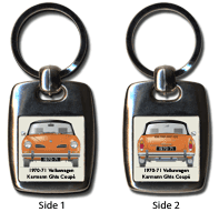 VW Karmann Ghia Coupe 1970-71 Keyring 5